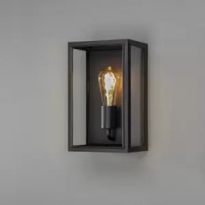 Carpi Outdoor Modern Lantern Wall Medium E27 Black With Clear Glass, IP44
