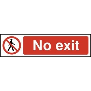 ASEC No Exit 200mm x 50mm PVC Self Adhesive Sign