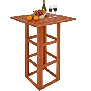 Bar Table Acacia Wood 75x75x110cm