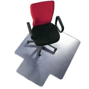 Q-Connect Chair Mat PVC 914x1219mm Clear Studded underside for secure