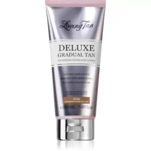Loving Tan Deluxe Gradual Tan nourishing body lotion for deeper tan shade Dark 150ml