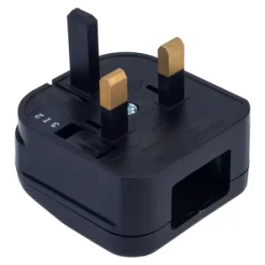 Power Connections ACP-BK-R-10A USA Black Returnable Plug Converter 10A