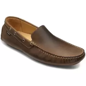 Loake Mens Donington Moccasins Shoes Brown Nubuck Leather 9 (EU43)