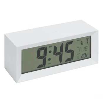 WILLIAM WIDDOP LCD Multifunction Alarm Clock - White