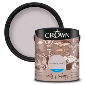 Crown Matt Emulsion Paint Mulberry Mist - 2.5 litres