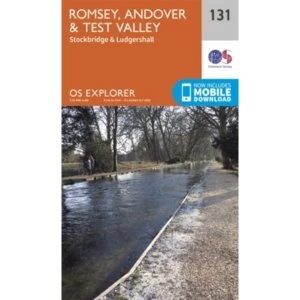 Romsey, Andover and Test Valley by Ordnance Survey (Sheet map, folded, 2015)