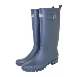 Town & Country Town and Country Burford Full Length Wellington Boots - Navy - 7, Buckled