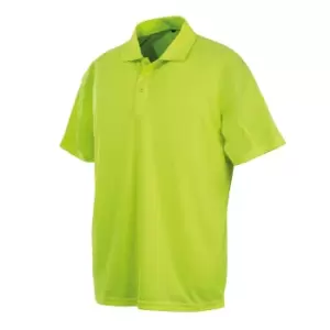 Spiro Unisex Adults Impact Performance Aircool Polo Shirt (XXS) (Flo Yellow)