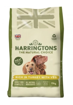 Harringtons Rich in Turkey and Veg Dry Dog Food - 15kg
