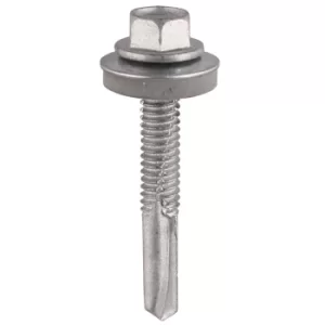 Hex Head Self Drill Screws for Heavy Section Steel EPDM Washers 5.5mm 80mm Pack of 100
