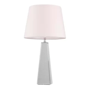 Carson XL Table Lamp with Dusty Pink Aspen Shade