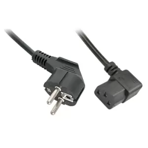 Lindy 30302 power cable Black 3m CEE7/7 IEC 320