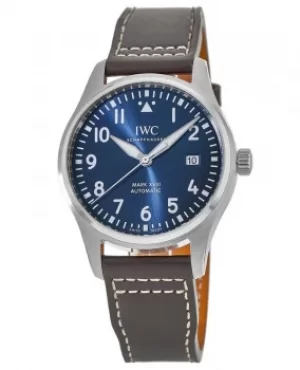 IWC Pilot's Mark XVIII Blue Dial Le Petit Prince Edition Steel Brown Leather Strap Mens Watch IW327010 IW327010