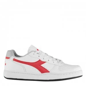 Diadora Lifestyle Playground Trainers Mens - Whte/Red C0680
