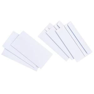 Value DL Envelopes Press Seal Non Window 90gsm White Pack of 1000 1081