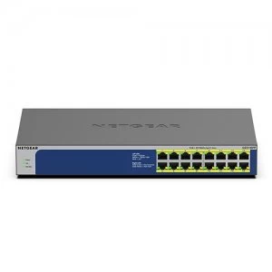 Netgear GS516PP Unmanaged Gigabit Ethernet (10/100/1000) Blue Gray Power over Ethernet (PoE)