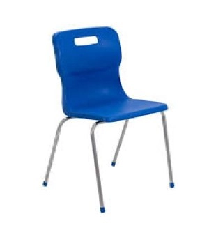 Titan 4 Leg Chair 460mm Blue KF72195