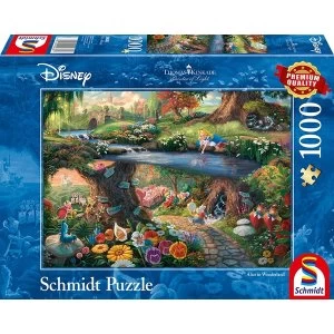 Thomas Kinkade: Disney's Alice in Wonderland Jigsaw Puzzle - 1000 Pieces