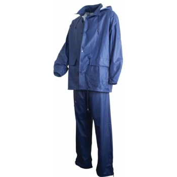 2 Piece Navy Rainsuit - XL - Sitesafe