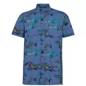 ONeill Tropical Short Sleeve Shirt - Blue