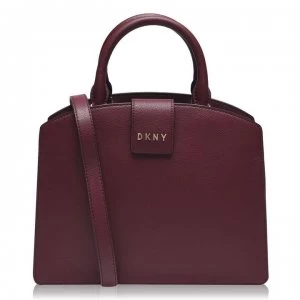 DKNY Clara Leather Satchel Bag - BLOOD RED XOD