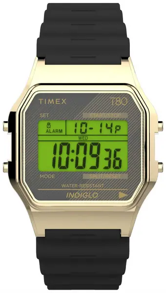 Timex TW2V41000 Timex 80 Digital Dial / Black Resin Strap Watch