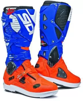 Sidi Crossfire 3 SRS Limited Edition Motocross Boots Blue Orange