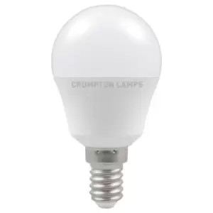 Crompton Lamps LED Golfball 5.5W E14 Warm White Opal (40W Eqv)