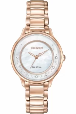 Ladies Citizen Circle Of Time Diamond Eco-Drive Watch EM0382-86D