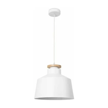 Forlight Lighting - Forlight Nube - Dome Simple Ceiling Pendant White Light Wood 1x E27