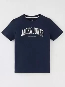 Jack & Jones Junior Boys Josh Tshirt - Navy Blazer, Navy, Size 16 Years