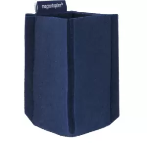 magnetoplan magnetoTray pencil pot, SMALL, HxWxD 100 x 60 x 60 mm, blue