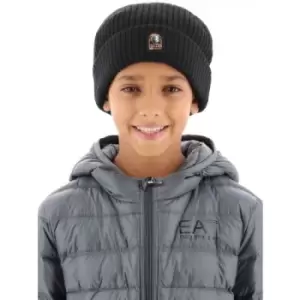 Parajumpers Kids Black Ribbed Beanie