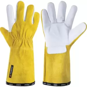 8 Tegera S/G, F/G Cowhide Gloves White Size 8