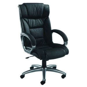 Arista Executive Leather faced Black Chair KF03437