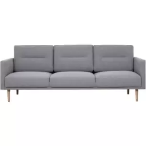 Larvik 3 Seater Sofa - Grey, Oak Legs - Soul Grey, Oak Legs