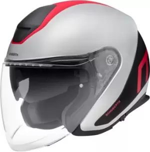 Schuberth M1 Pro Triple Jet Helmet, red-silver, Size S, red-silver, Size S
