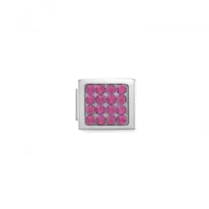 Classic Glam Cubic Zirconia Swarovski Pink Link Charm 230601/06