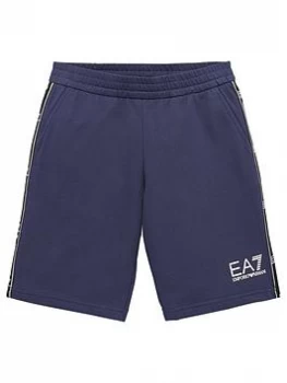 Emporio Armani EA7 Tape Logo Bermuda Shorts Navy Size 12 Years Boys