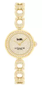 Coach 14504219 Womens Gracie (23mm) Crystal-Set Dial / Gold Watch