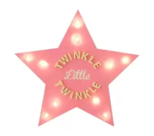 PREMIER KIDS Twinkle Twinkle LED Light Star - Pink