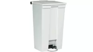 Rubbermaid Commercial Products Legacy Step-On 87L White Pedal Plastic Waste Bin