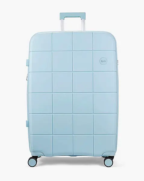 Rock Rock Pixel Pastel Blue Large Suitcase Pastel Blue EA48901