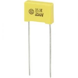 MKS thin film capacitor Radial lead 0.015 uF 250 Vdc 5 10 mm L x W x H 13 x 4 x 9mm