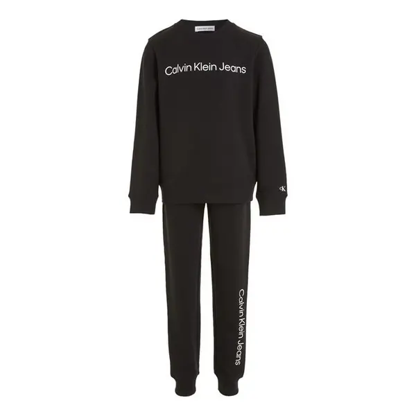 Calvin Klein Jeans Institute Logo Tracksuit Set Juniors - Black One Size