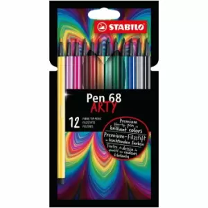 Stabilo Pen 68 Fibre Tip Pack of 12, none