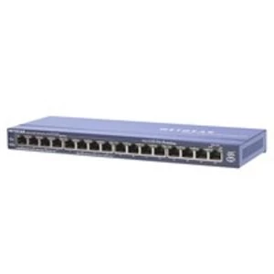 Netgear FS116PEU Fast Ethernet 10100 Power over Ethernet PoE network switch