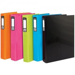 Pukka Brights Ringbinder A4 Assorted Pack of 10 BR-9449