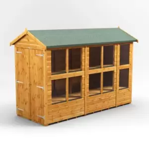 10X4 Power Apex Potting Shed With Double Doors