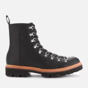 Grenson Mens Brady Leather Hiking Style Boots - Black - UK 8